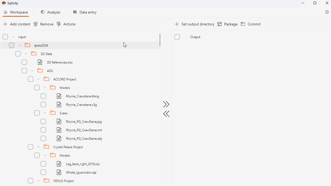 Screencast of analysis pane