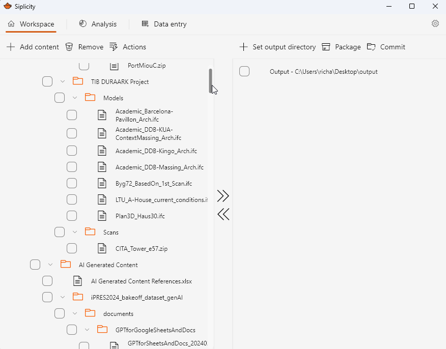 Screencast of Siplicity application